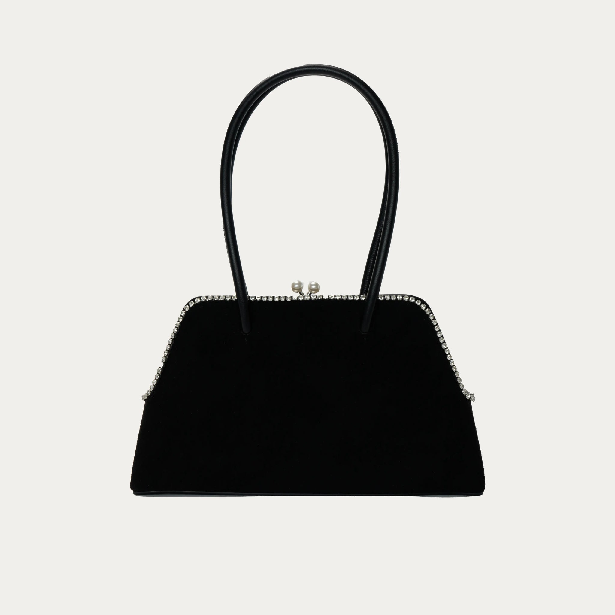 バッグ GIARITE RIO BLACK Rio Silver – Rhinestone Box Clutch Bag | Giarité