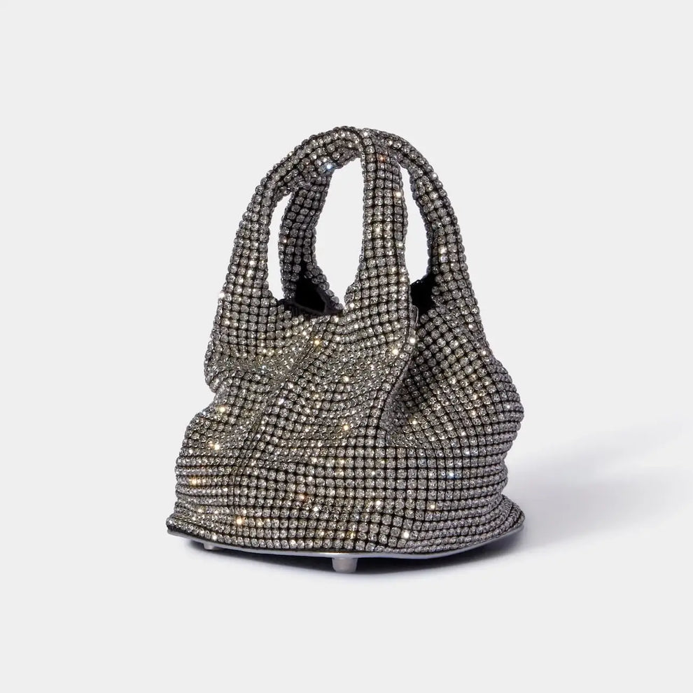 Silver Crystal Mini Bag - Brilly | Giarité Official Store