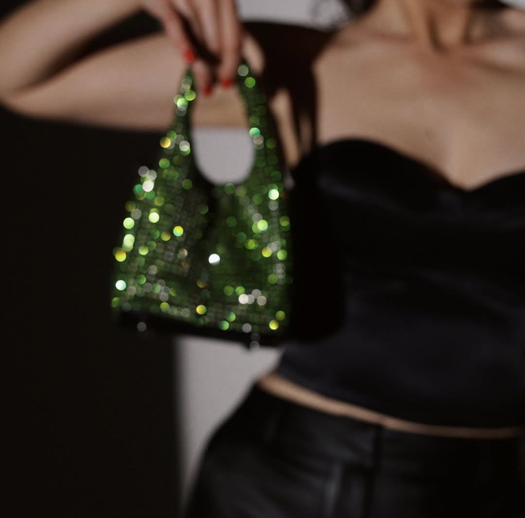 Brilly Peridot – Green Crystals Bag | Giarité