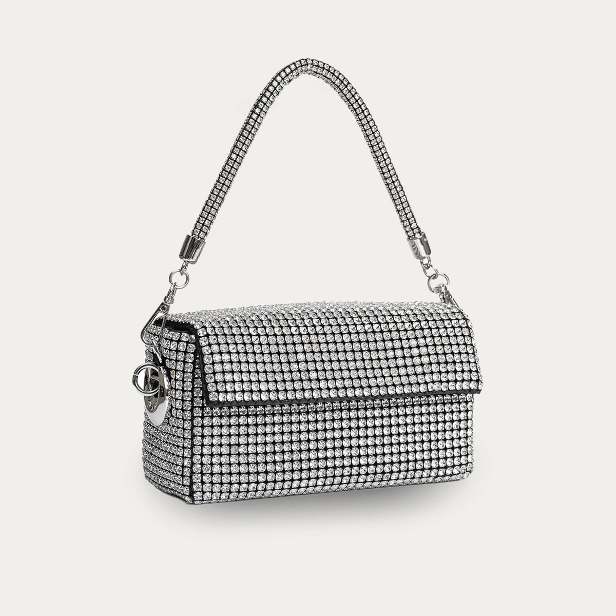 ショルダーバッグ・ポシェット RAIVE Pleat in Silver 15 Stepping Out Later Handbag - Silver | Fashion Nova