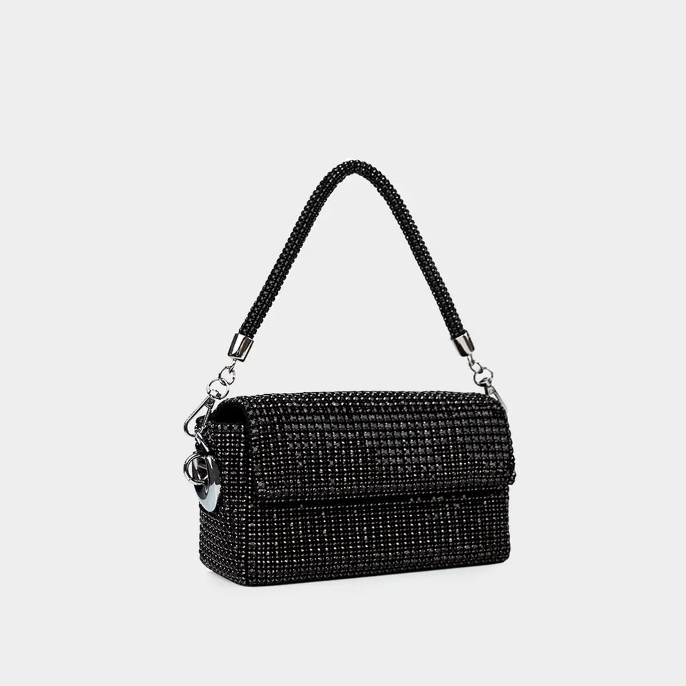 Black Sparkly Crystal Mini Bag - Rio | Giarité Official Store